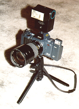 (Image titled: Picture of Ricoh XR-M Camera with Accessories)